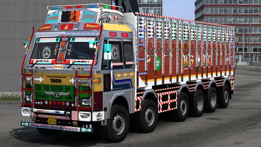 Tata Trucks Pack v1.55 for ETS2 – 3 Models, Realistic Animations & Physics