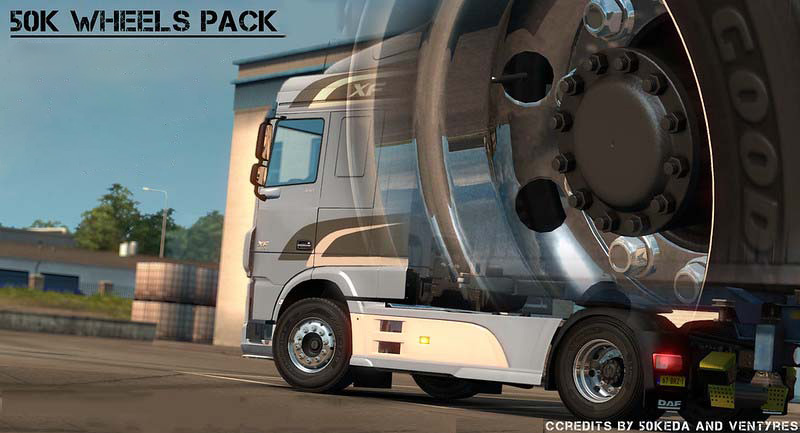 50keda Wheels Pack v1.55 – 100+ Custom Rim & Tyre Options for ETS2 1.55