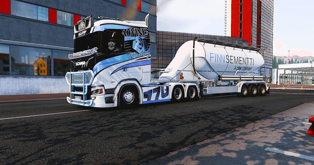 Scania S 8K Auvinen Skin v1.0 (ETS2 ver. 1.55) – Stylish High-Resolution Paintjob