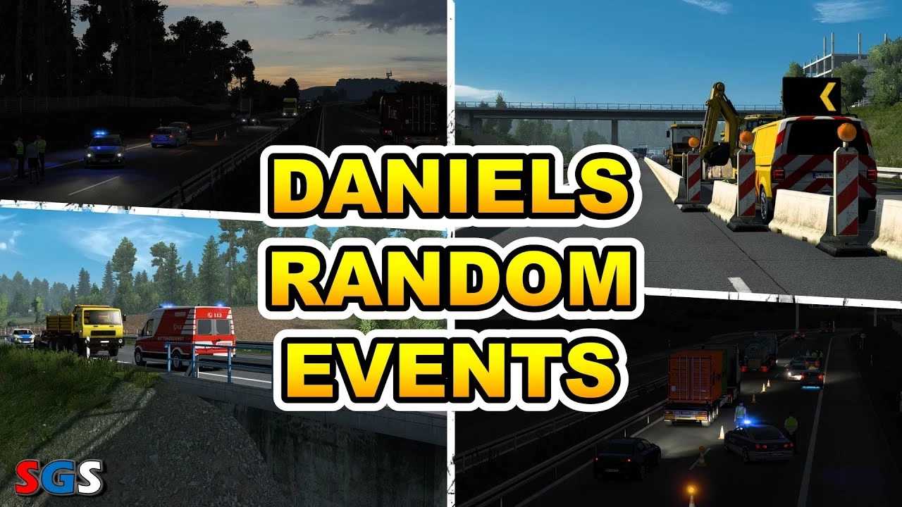 Daniels Random Events v1.6.3.2 (ETS2 1.55) – 450+ Dynamic Roadside Events Mod